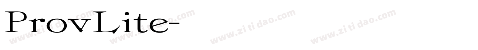ProvLite字体转换