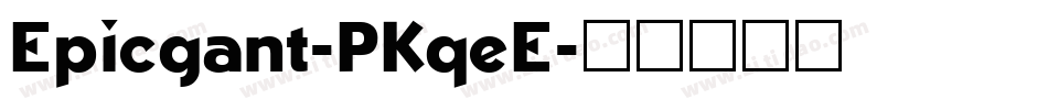 Epicgant-PKqeE字体转换