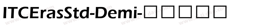 ITCErasStd-Demi字体转换