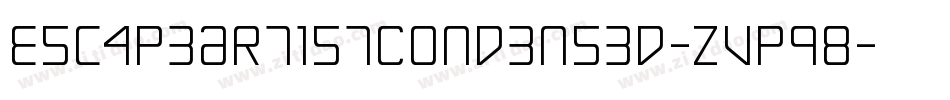 EscapeArtistCondensed-ZVpq8字体转换