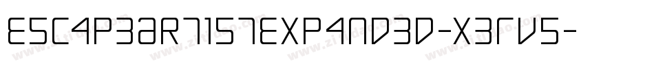 EscapeArtistExpanded-x3Rv5字体转换