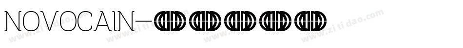 NOVOCAIN字体转换