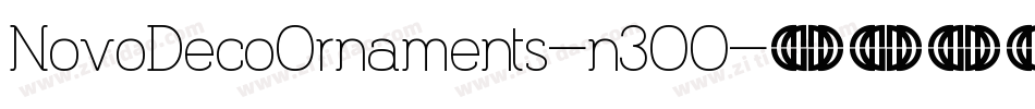NovoDecoOrnaments-n3OO字体转换 NovoDecoOrnaments-n3OO字体转换