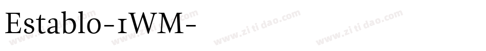 Establo-1WM字体转换