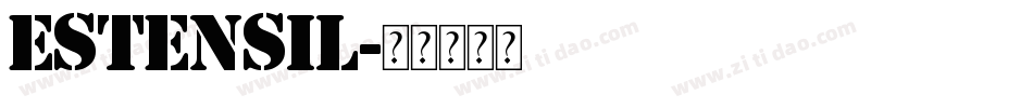 Estensil字体转换