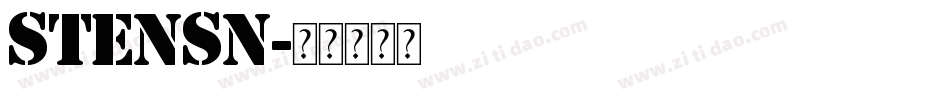STENSN字体转换
