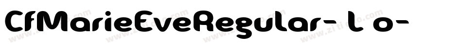 CfMarieEveRegular-6L5o字体转换