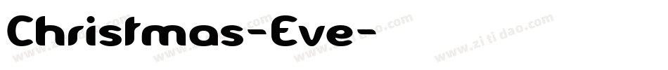 Christmas-Eve字体转换