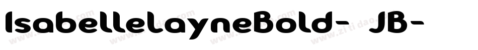 IsabelleLayneBold-52JB字体转换