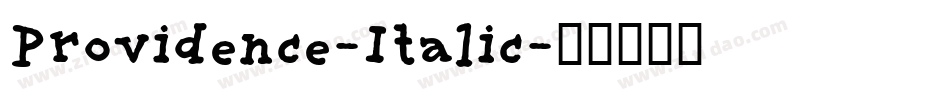 Providence-Italic字体转换