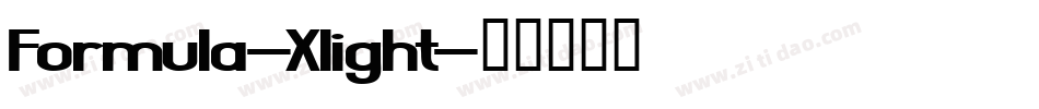 Formula-Xlight字体转换