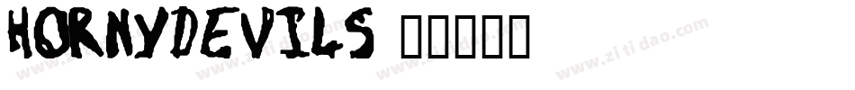 Hornydevils字体转换