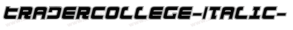 TraderCollege-Italic字体转换