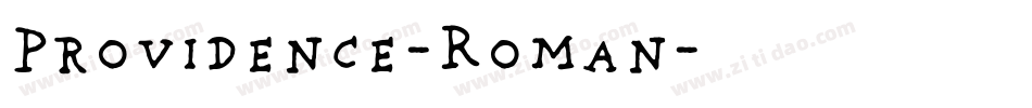 Providence-Roman字体转换