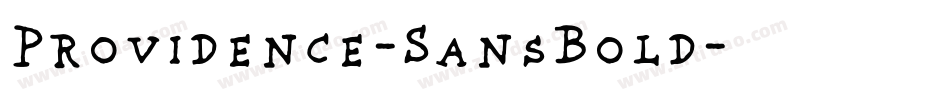 Providence-SansBold字体转换