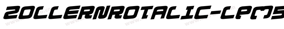 ZollernRotalic-LpM5字体转换