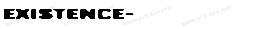 Existence字体转换