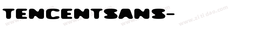 tencentsans字体转换