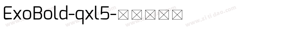 ExoBold-qxl5字体转换