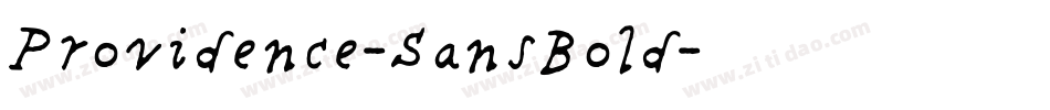 Providence-SansBold字体转换