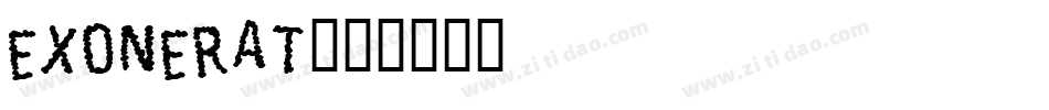 EXONERAT字体转换