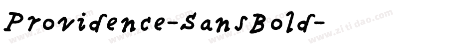 Providence-SansBold字体转换
