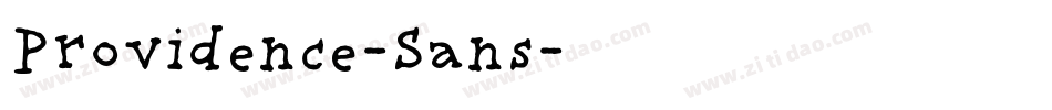 Providence-Sans字体转换