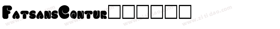 FatsansContur字体转换