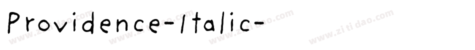 Providence-Italic字体转换