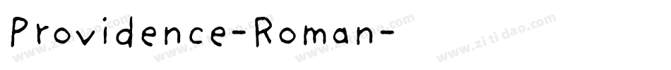 Providence-Roman字体转换