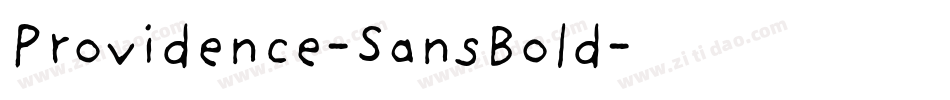 Providence-SansBold字体转换