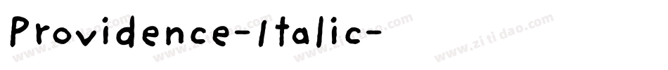 Providence-Italic字体转换
