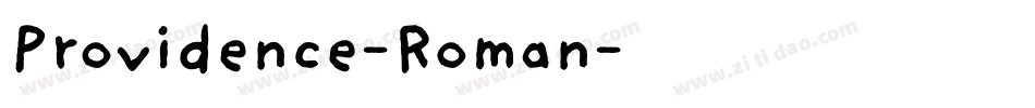 Providence-Roman字体转换
