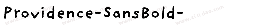 Providence-SansBold字体转换