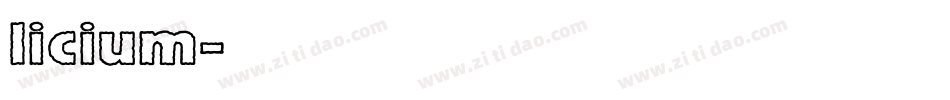 licium字体转换