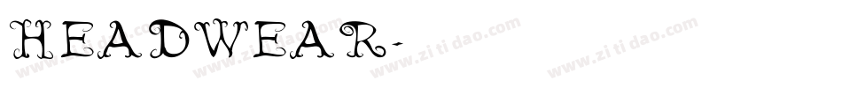 HeadWear字体转换