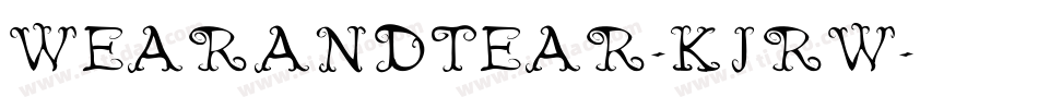 WearAndTear-KjRW字体转换