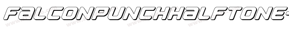 FalconPunchHalftone-lyme字体转换