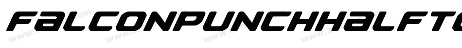 FalconPunchHalftone-lyme字体转换