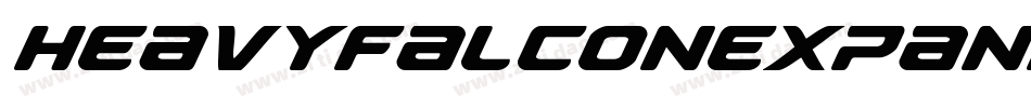 HeavyFalconExpandedItalic-D9oR字体转换