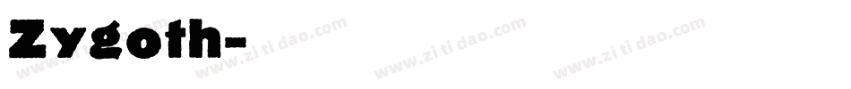 Zygoth字体转换