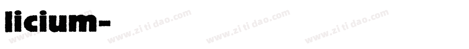 licium字体转换