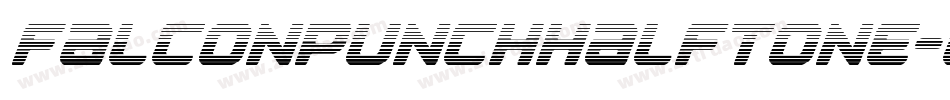 FalconPunchHalftone-lyme字体转换