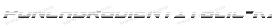 PunchGradientItalic-K7dEA字体转换