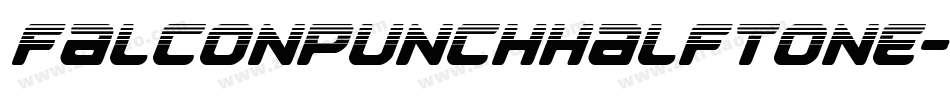 FalconPunchHalftone-lyme字体转换