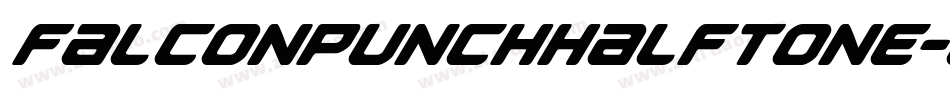 FalconPunchHalftone-lyme字体转换