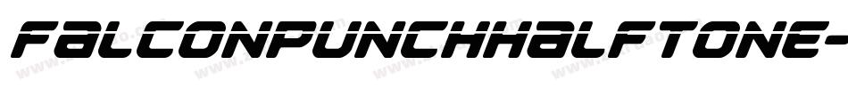 FalconPunchHalftone-lyme字体转换