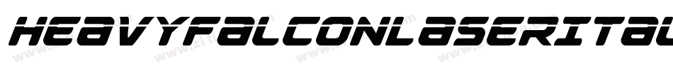 HeavyFalconLaserItalic-zzG4字体转换