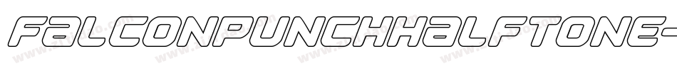 FalconPunchHalftone-lyme字体转换