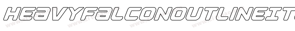 HeavyFalconOutlineItalic-pzDO字体转换